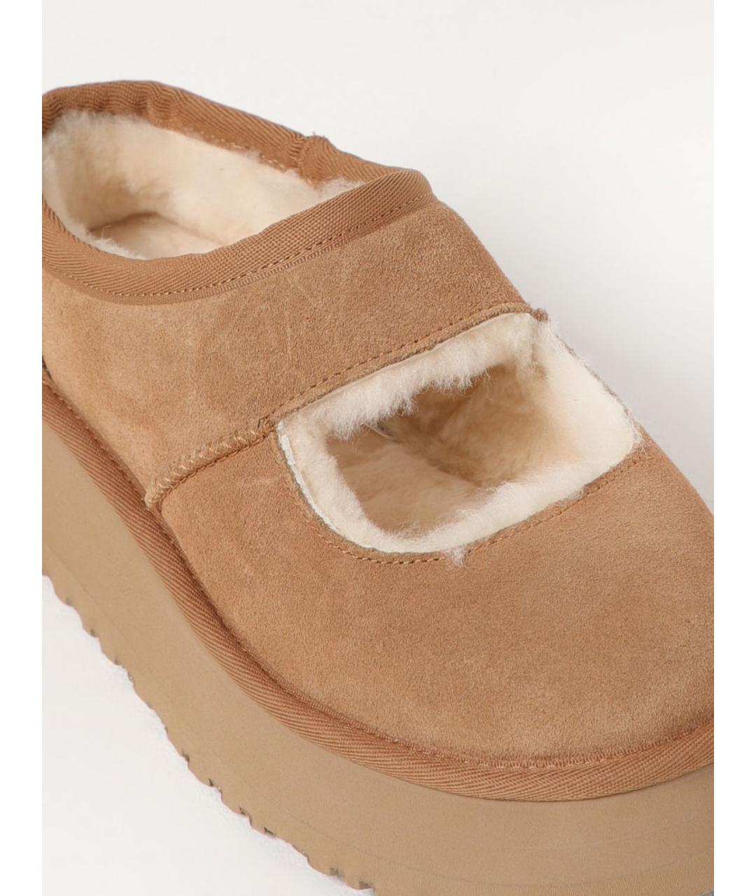 UGG AUSTRALIA Коричневые балетки, фото 4
