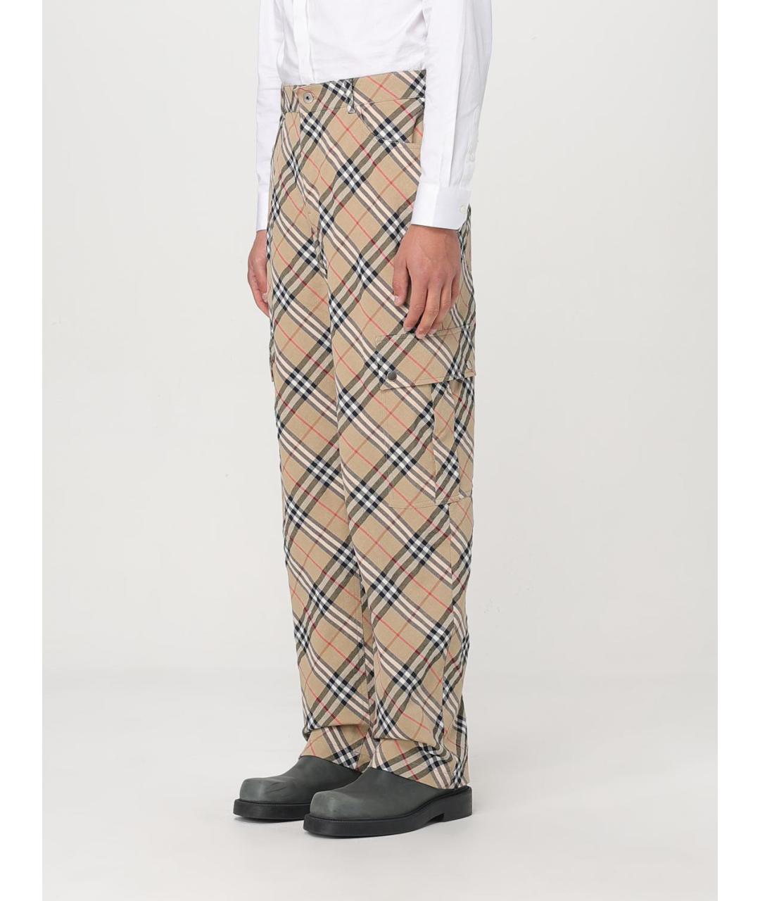 BURBERRY Бежевые повседневные брюки, фото 5