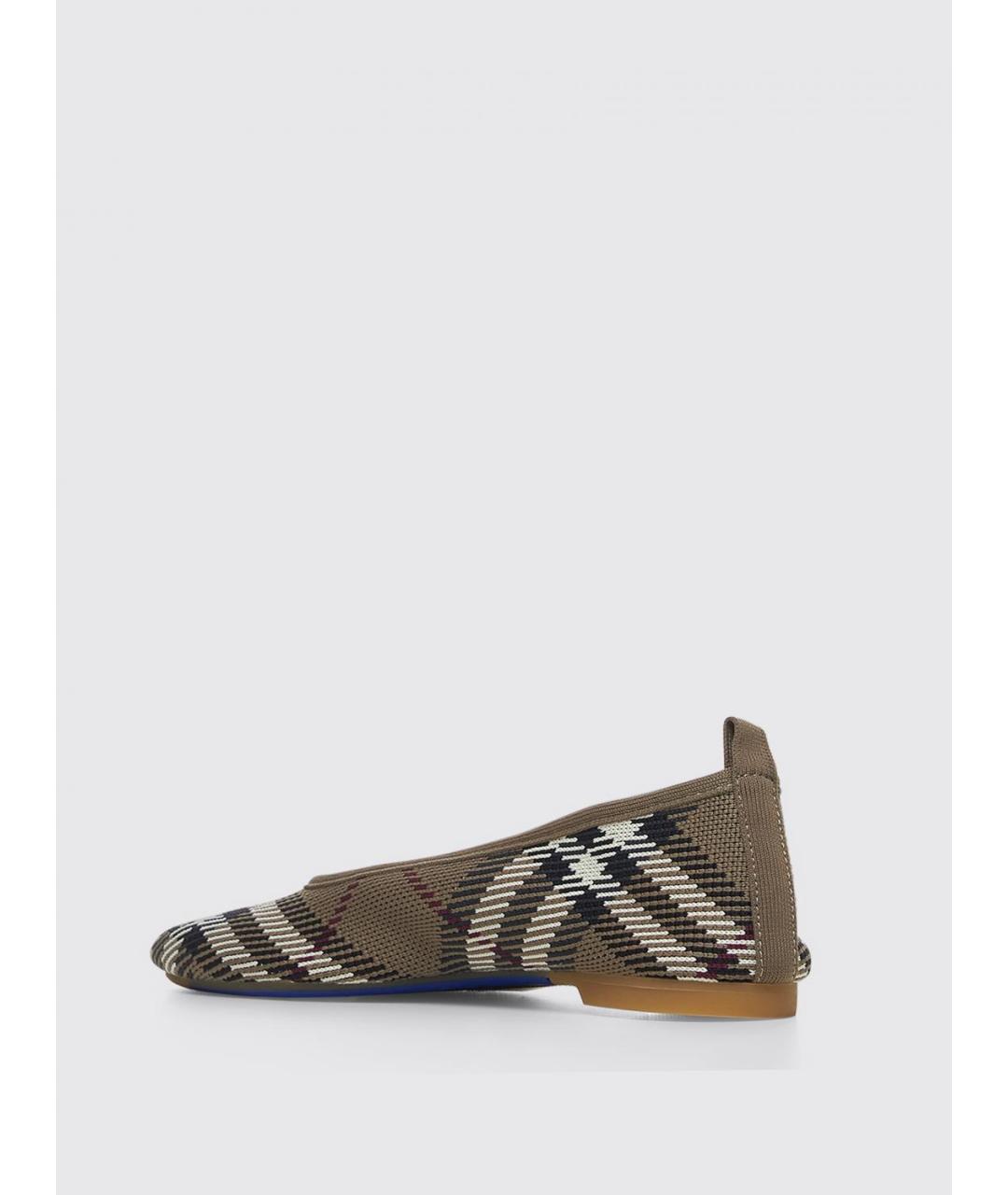 BURBERRY Коричневые балетки, фото 3