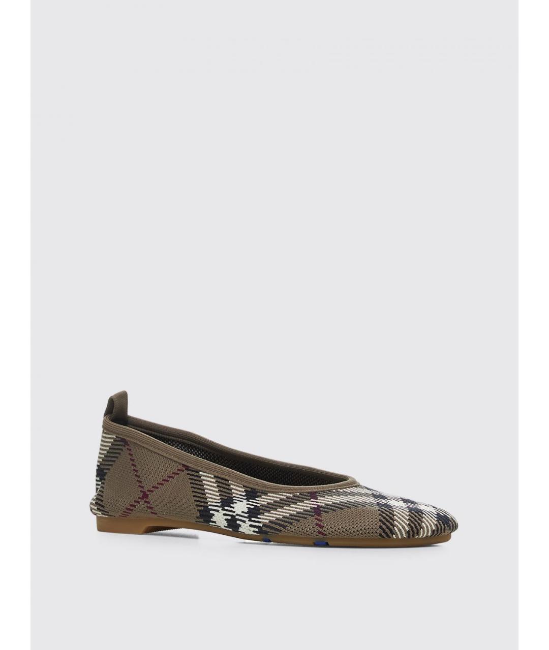 BURBERRY Коричневые балетки, фото 2