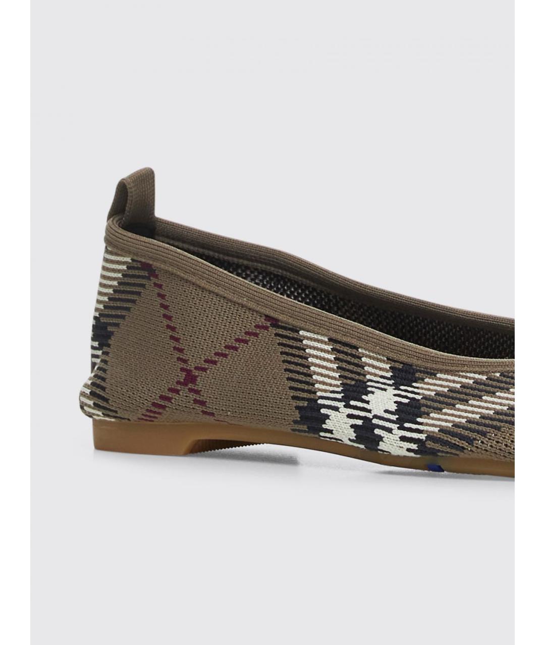 BURBERRY Коричневые балетки, фото 4