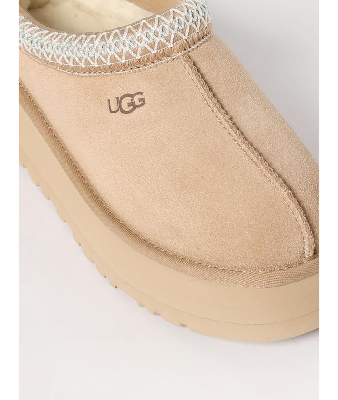 UGG AUSTRALIA Бежевые сабо, фото 4