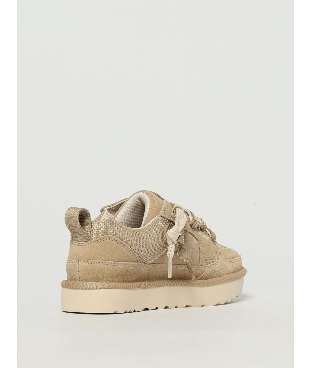 UGG AUSTRALIA Бежевые замшевые кеды, фото 3