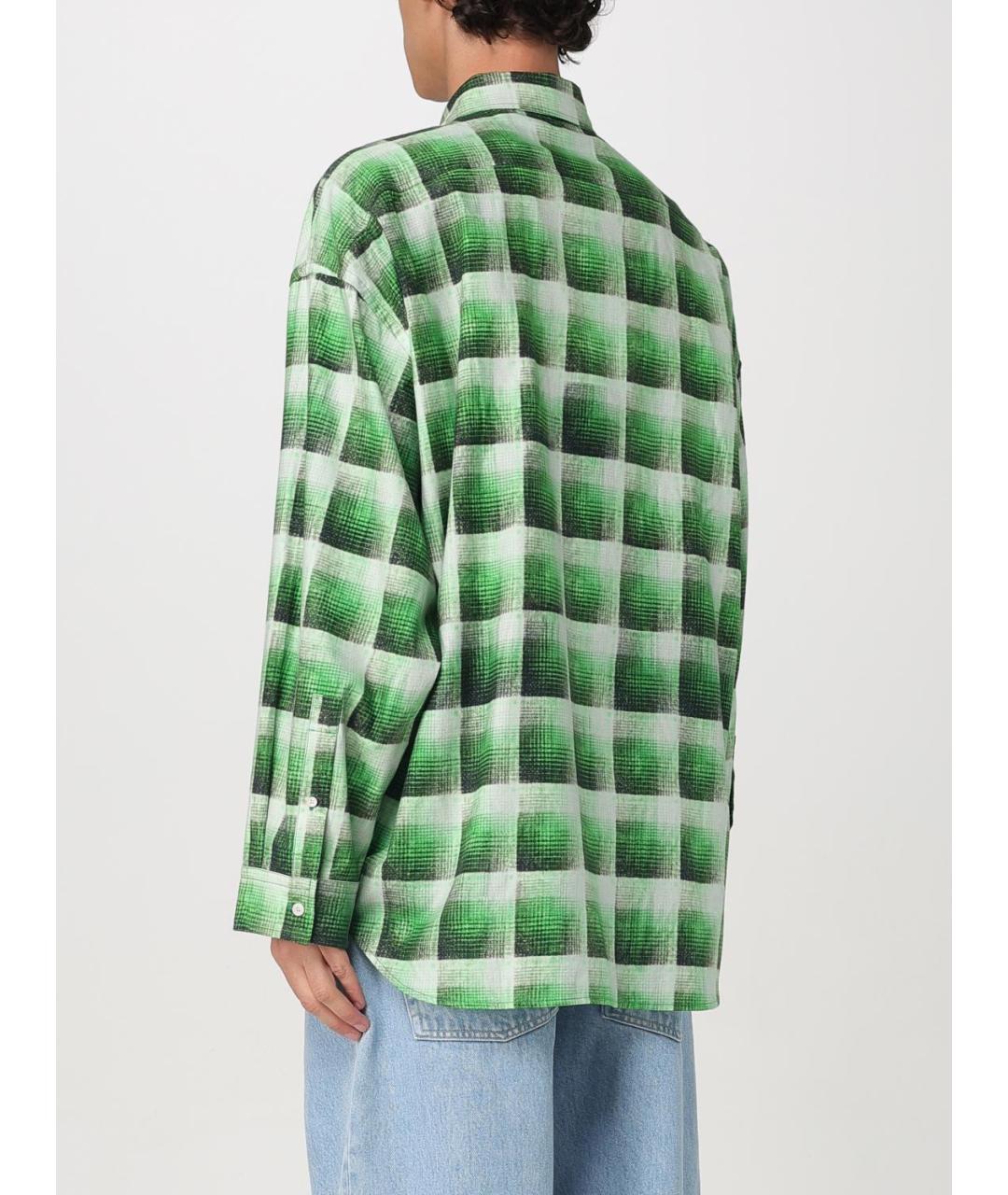 ACNE STUDIOS Зеленая кэжуал рубашка, фото 4