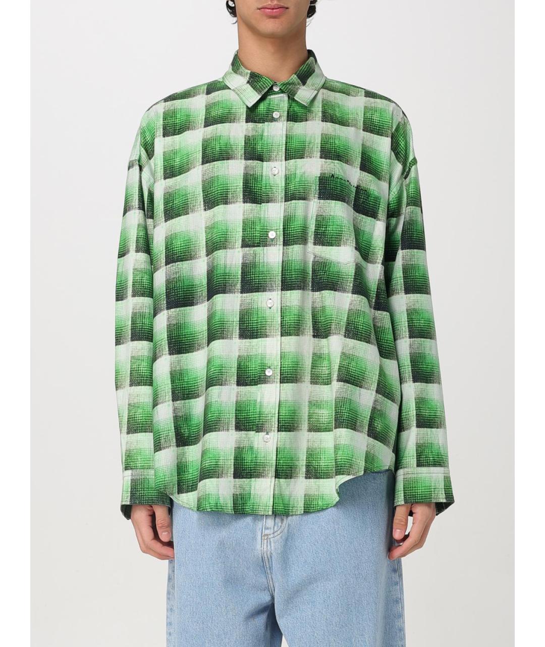 ACNE STUDIOS Зеленая кэжуал рубашка, фото 2