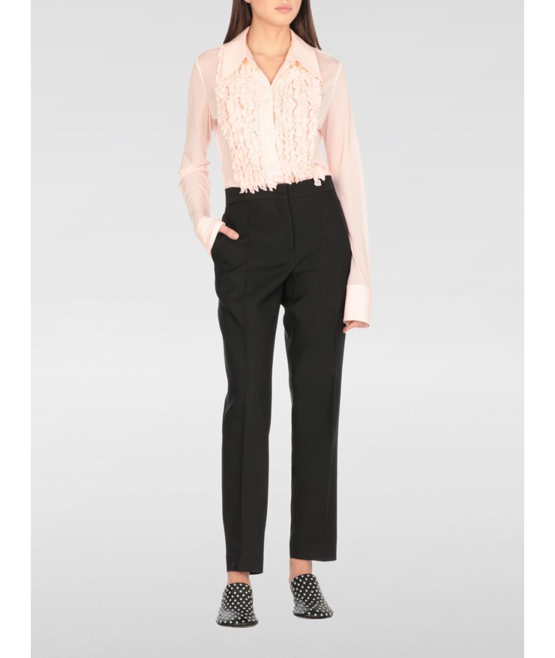 JIL SANDER Черные прямые брюки, фото 3
