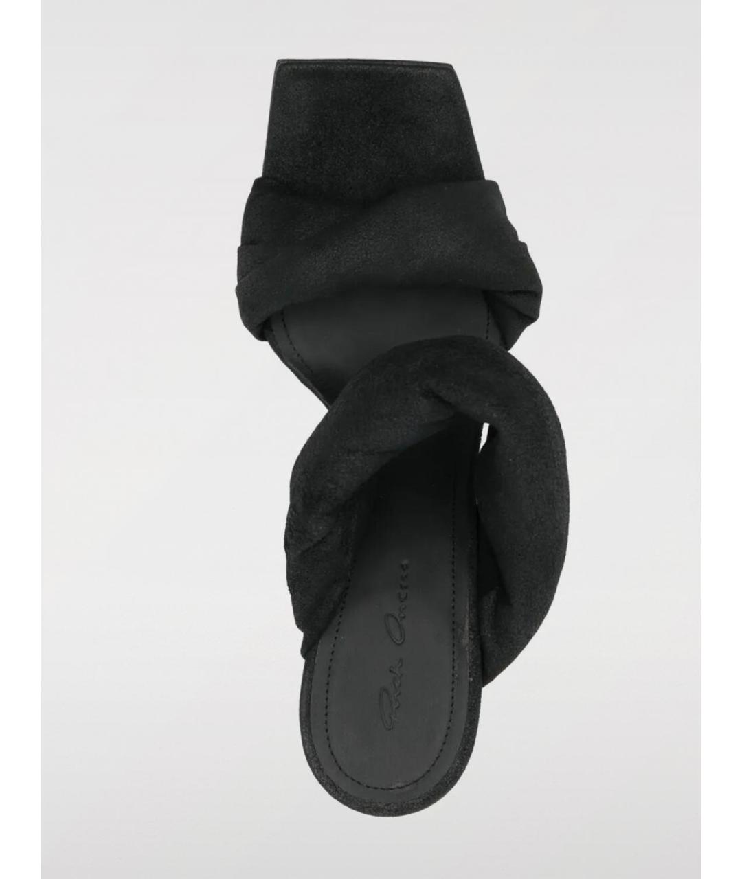 RICK OWENS Черные мюли, фото 3