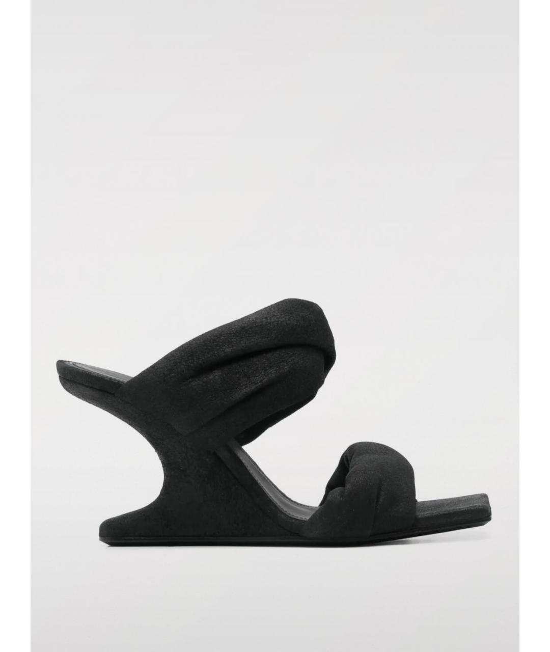 RICK OWENS Черные мюли, фото 4