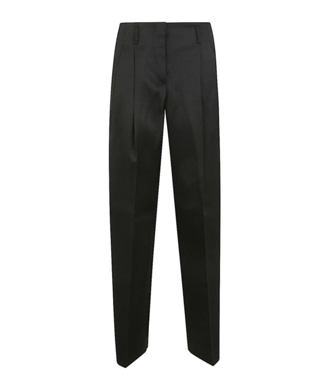 GOLDEN GOOSE DELUXE BRAND Черные шерстяные прямые брюки, фото 1