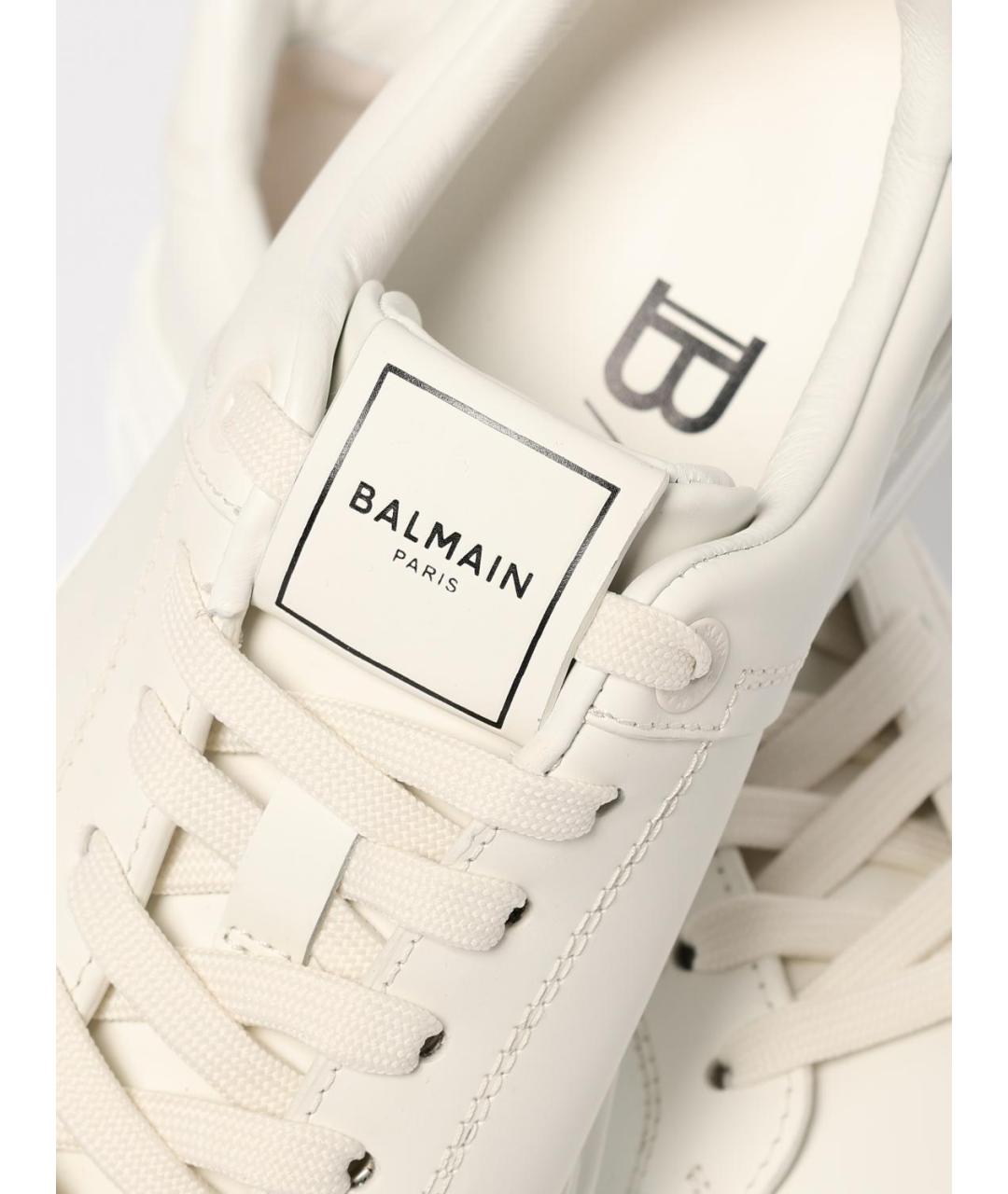 BALMAIN Белые кроссовки, фото 4