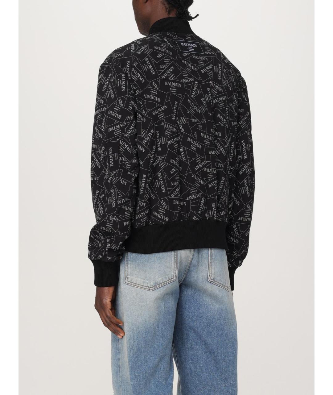 BALMAIN Черная вискозная куртка, фото 4