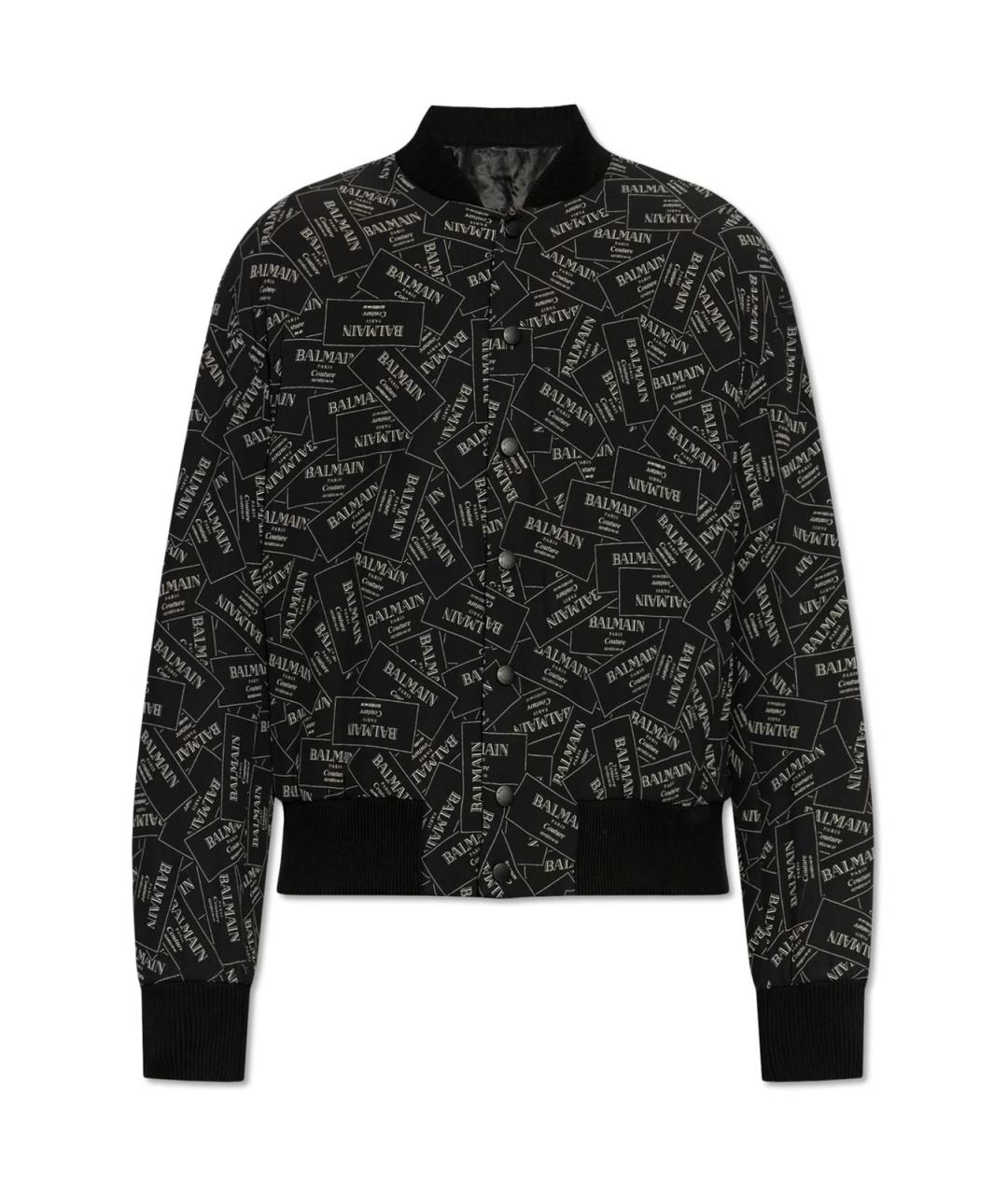 BALMAIN Черная вискозная куртка, фото 1