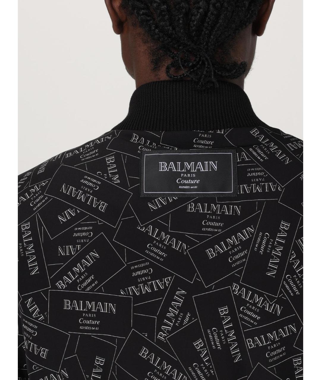 BALMAIN Черная вискозная куртка, фото 6