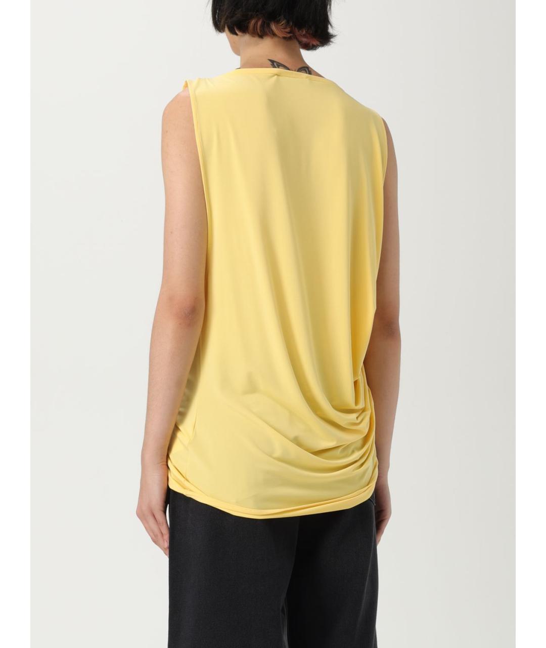 JACQUEMUS Желтая майка, фото 4