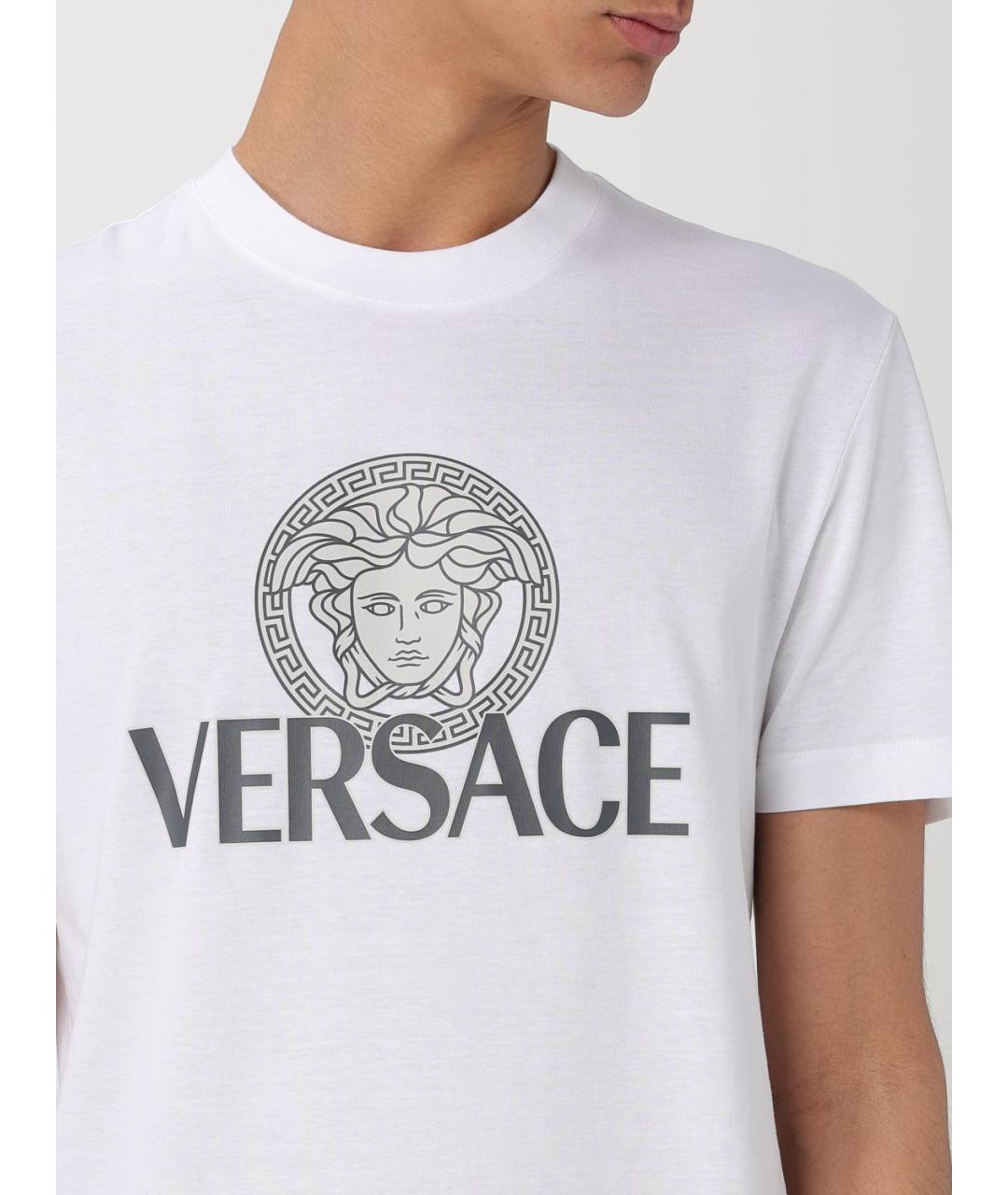 VERSACE Белая футболка, фото 6