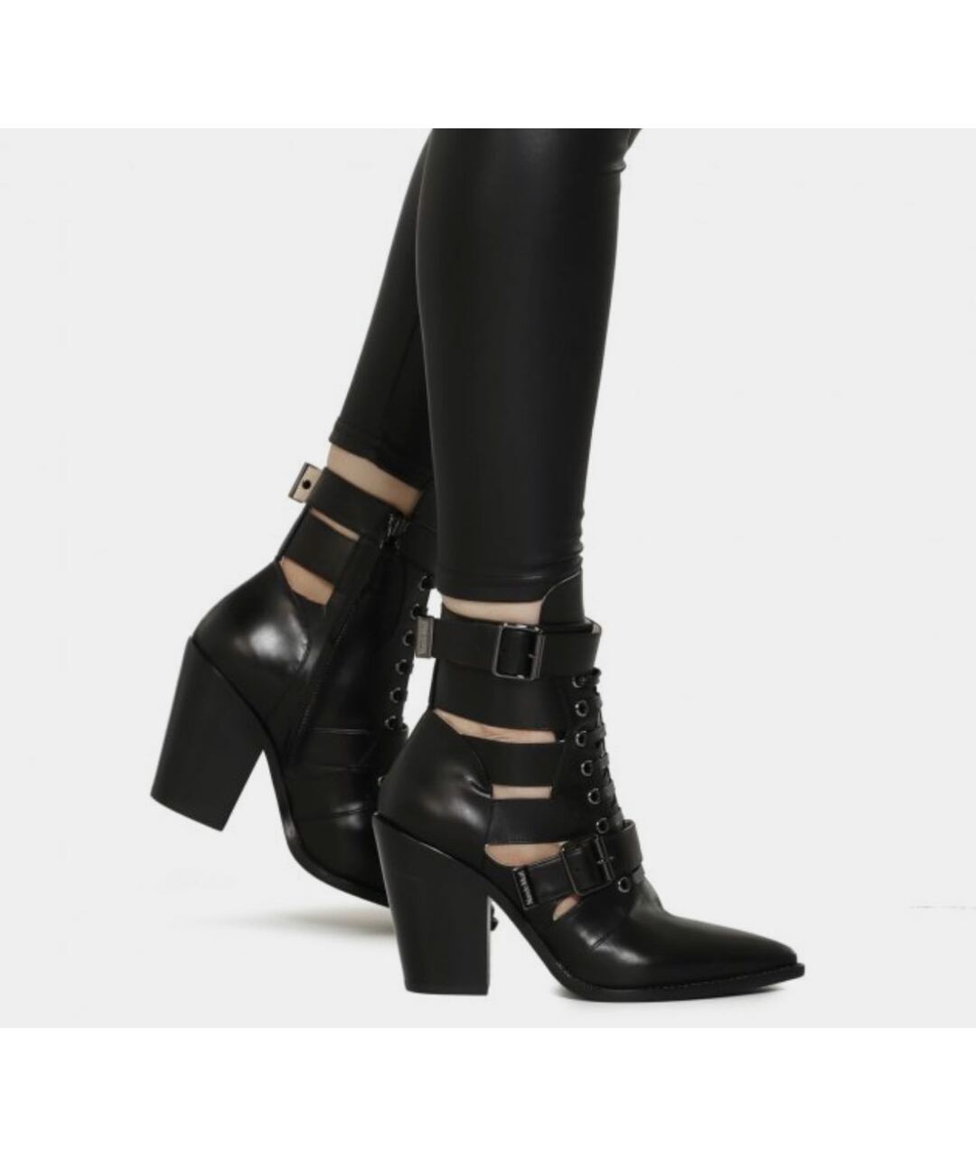 NANDO MUZI Черные кожаные ботинки, фото 2