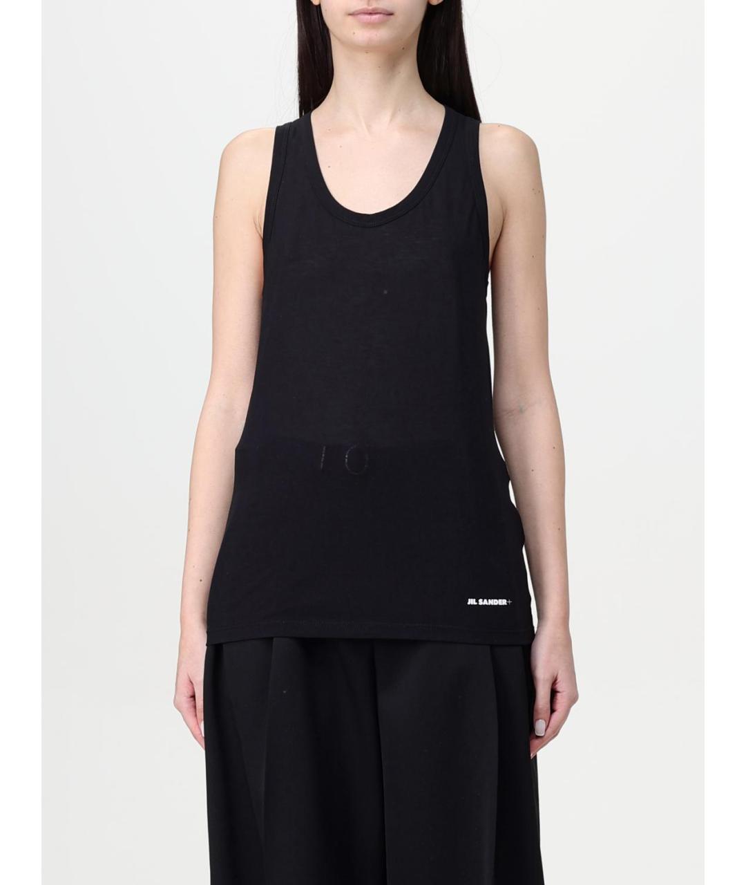 JIL SANDER Черная майка, фото 6