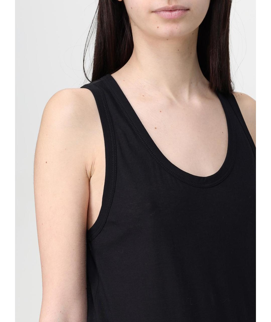JIL SANDER Черная майка, фото 5