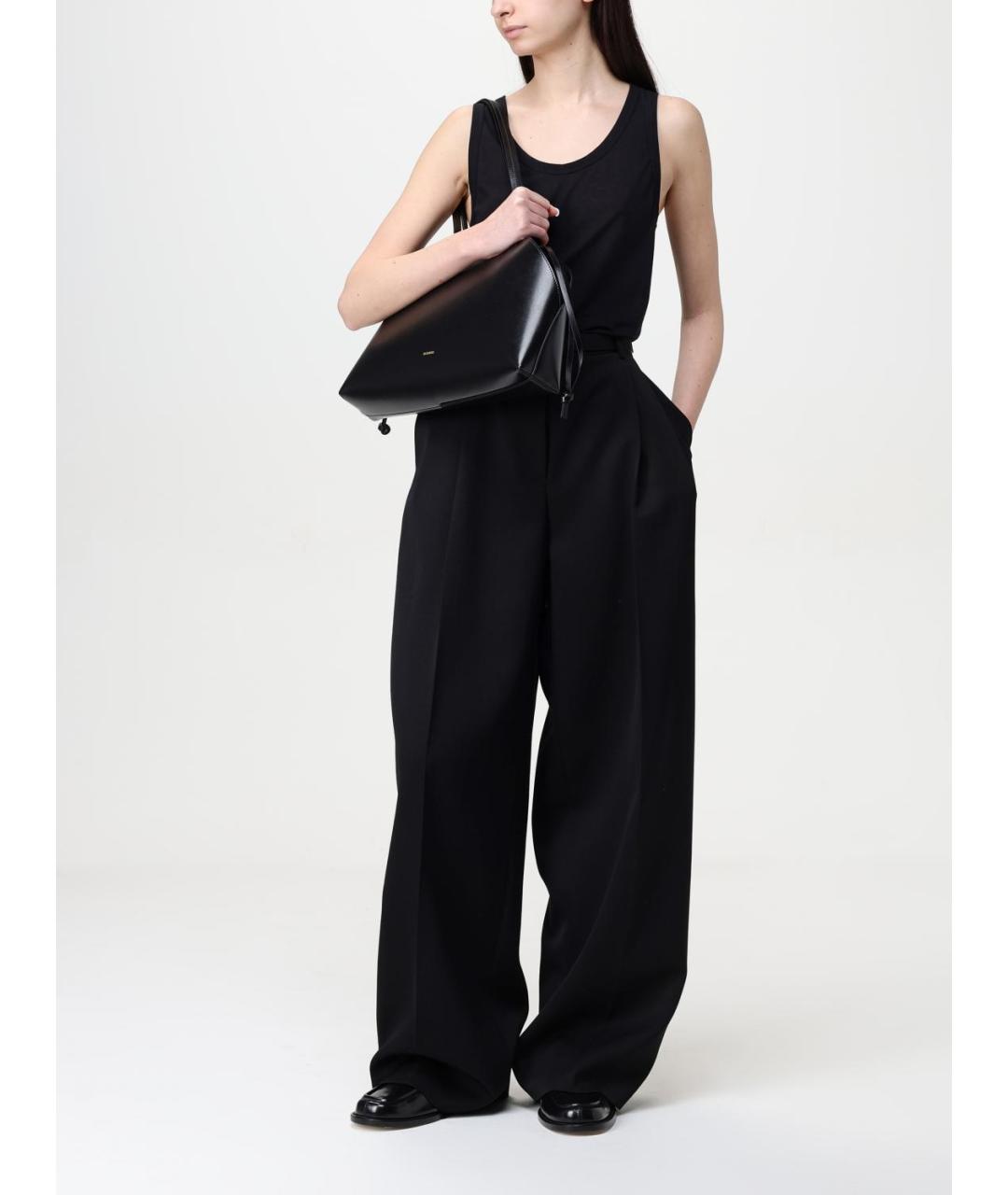 JIL SANDER Черная майка, фото 2