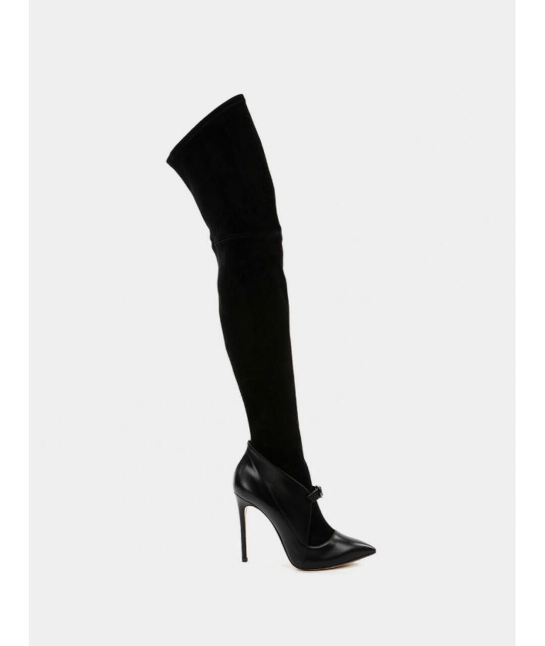 CASADEI Черные нубуковые ботфорты, фото 6