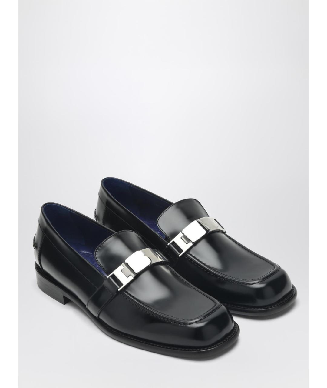 BURBERRY Черные кожаные лоферы, фото 2