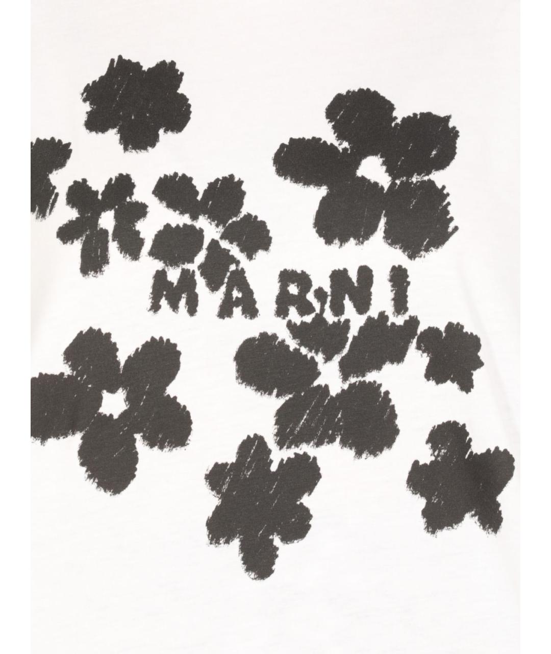 MARNI Белая футболка, фото 5