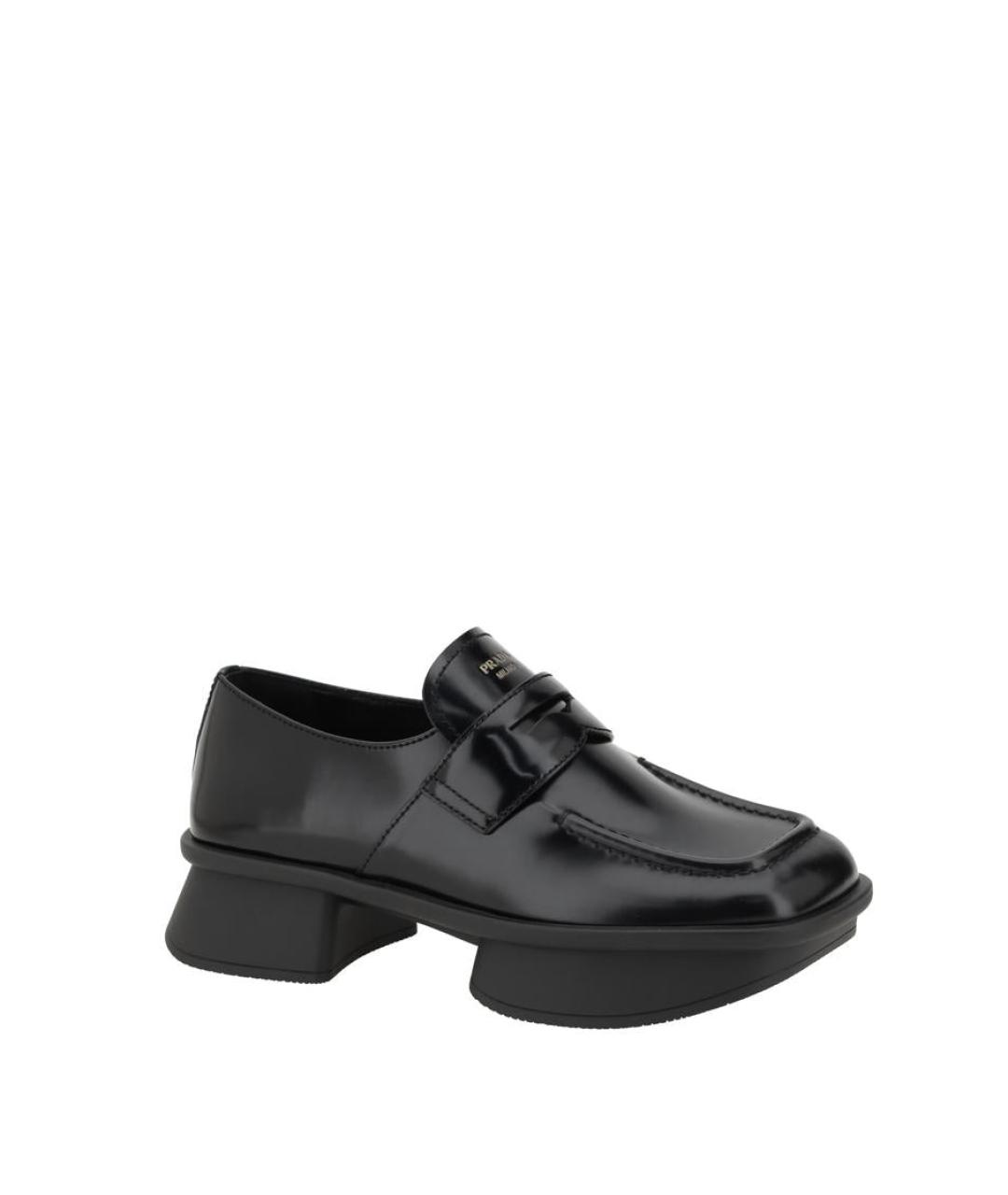 PRADA Черные кожаные лоферы, фото 2
