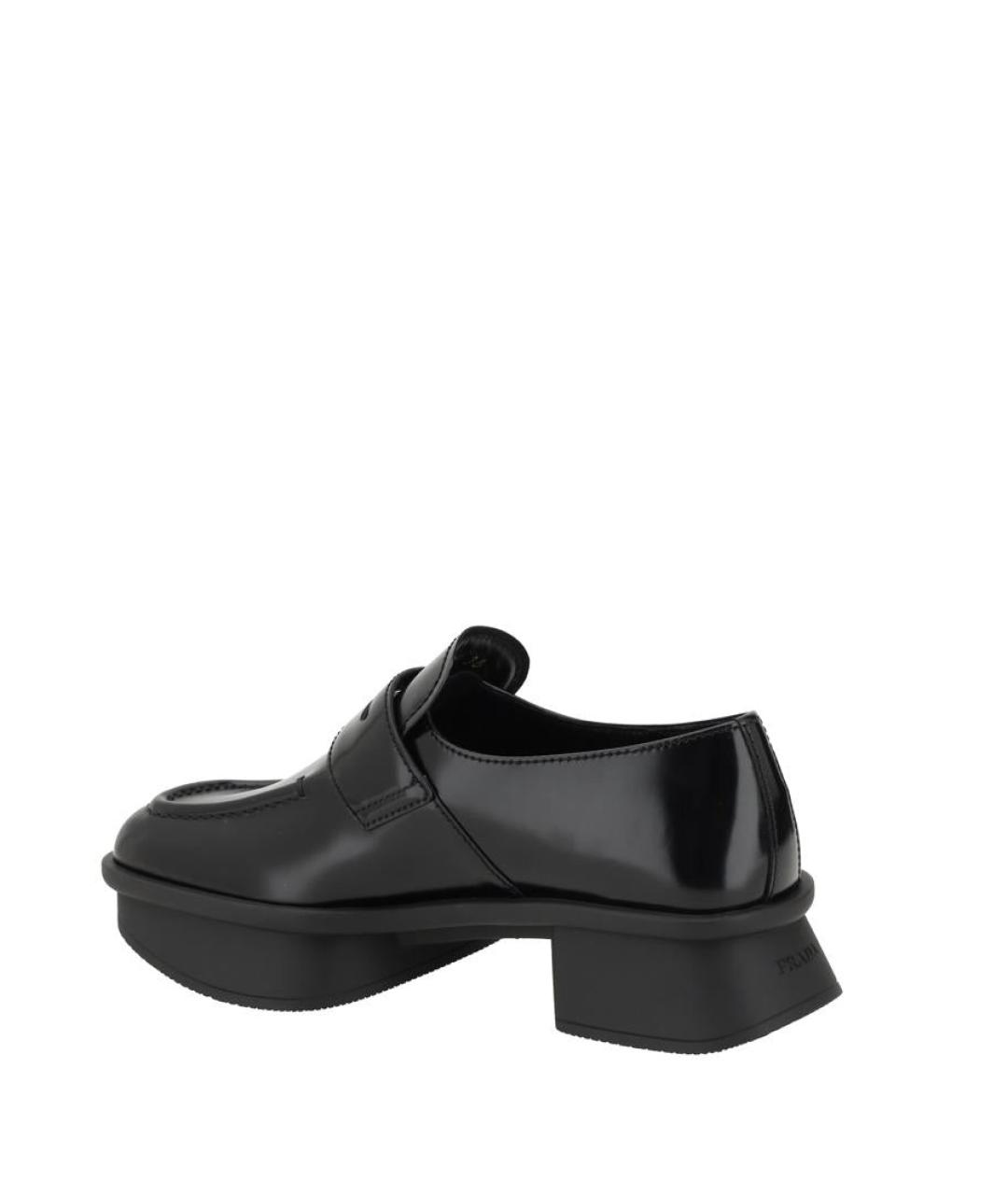 PRADA Черные кожаные лоферы, фото 4