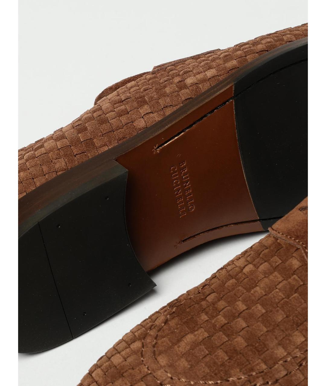 BRUNELLO CUCINELLI Коричневые лоферы, фото 4
