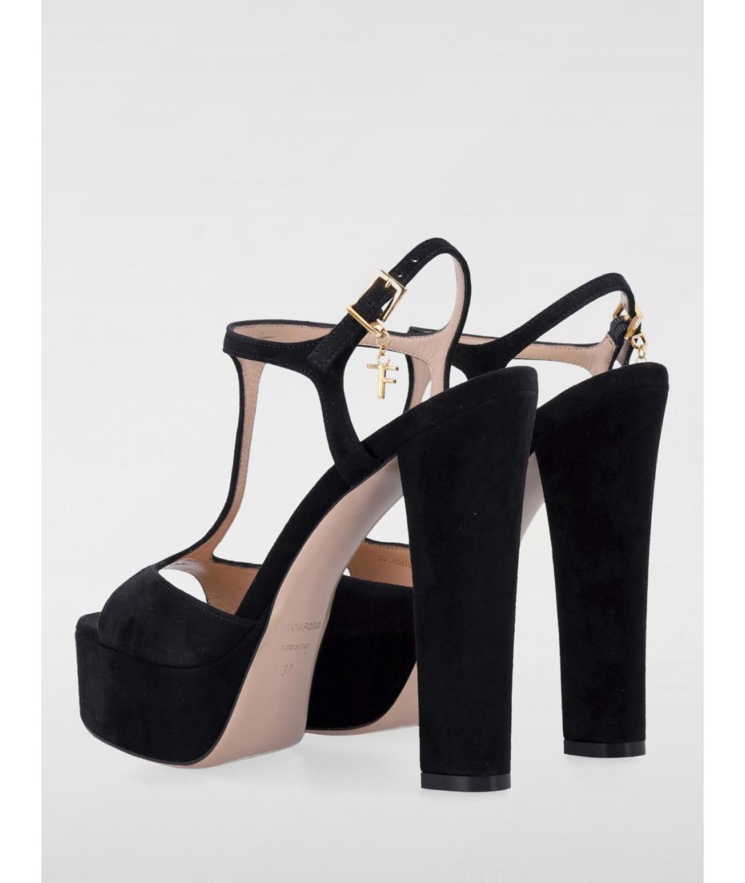 TOM FORD Черные босоножки, фото 3