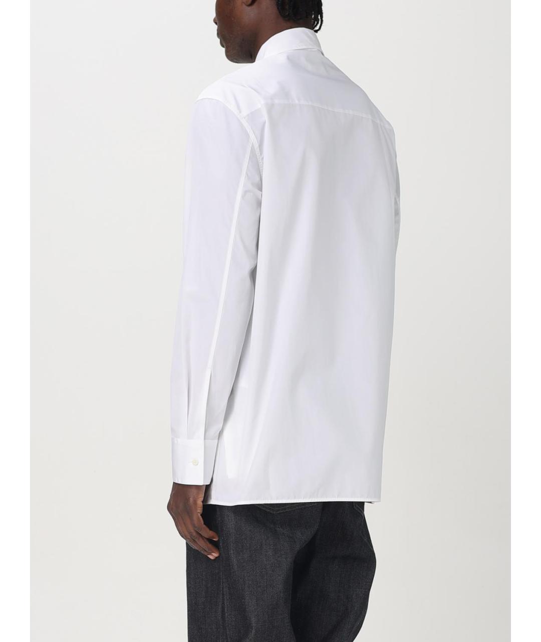 JIL SANDER Белая хлопковая кэжуал рубашка, фото 4