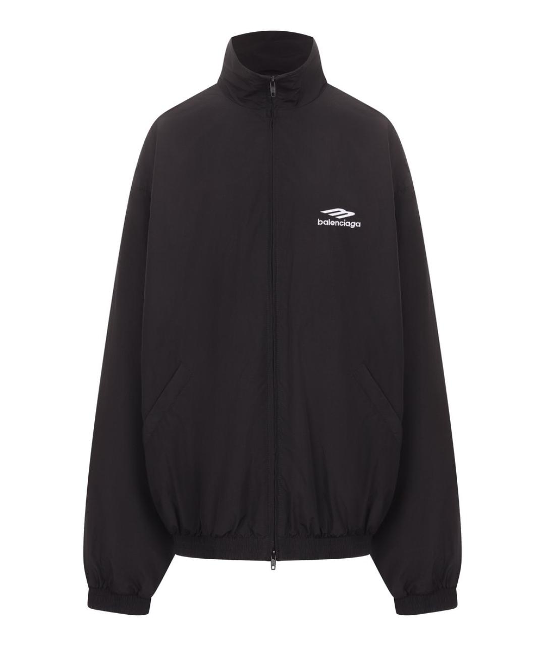 BALENCIAGA Черная синтетическая куртка, фото 1