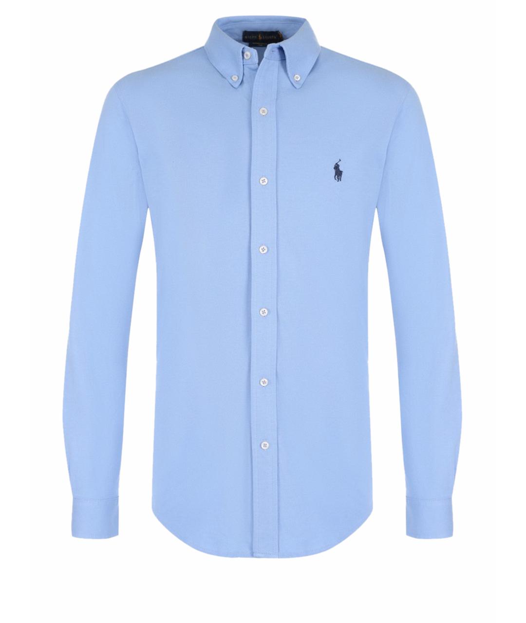 POLO RALPH LAUREN Голубая хлопковая кэжуал рубашка, фото 1