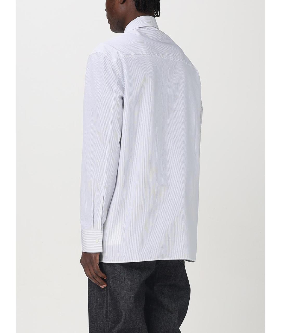 JIL SANDER Белая хлопковая кэжуал рубашка, фото 4