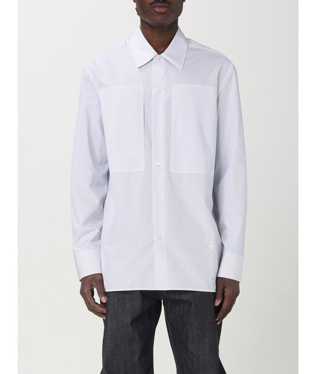 JIL SANDER Белая хлопковая кэжуал рубашка, фото 2
