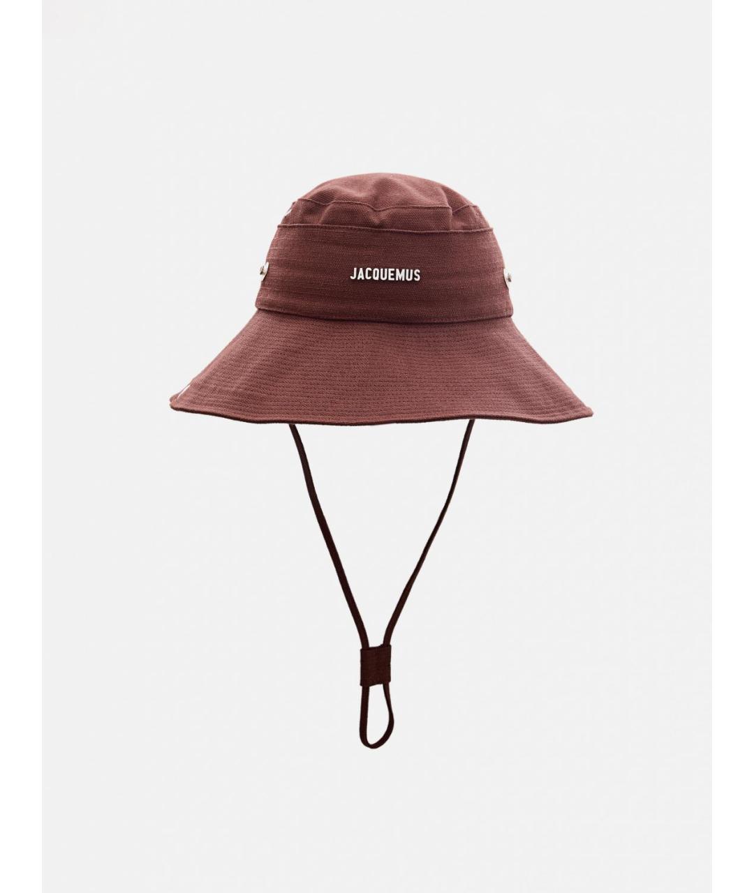 JACQUEMUS Коричневая шляпа, фото 3