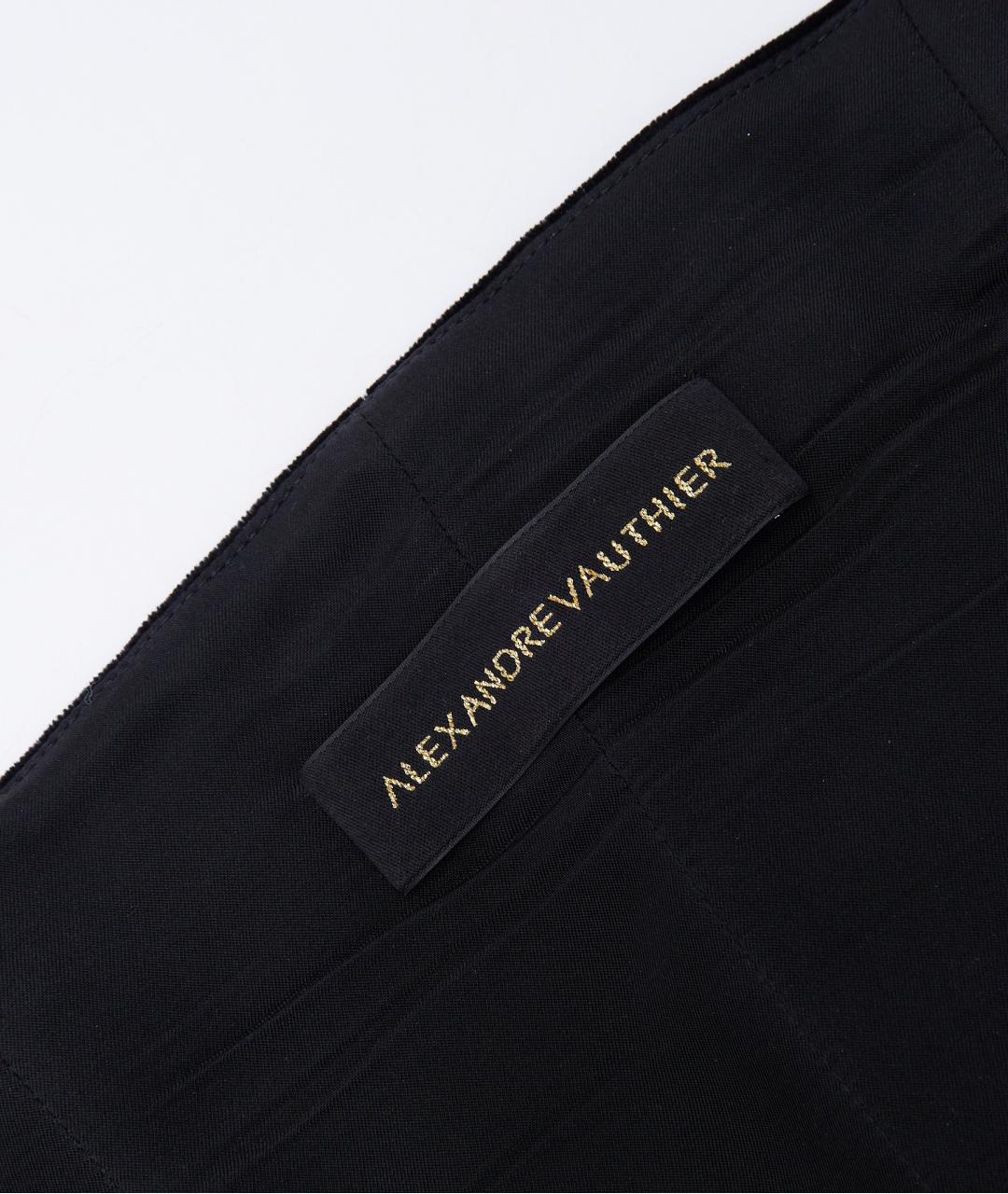 ALEXANDRE VAUTHIER Золотое бархатное коктейльное платье, фото 6