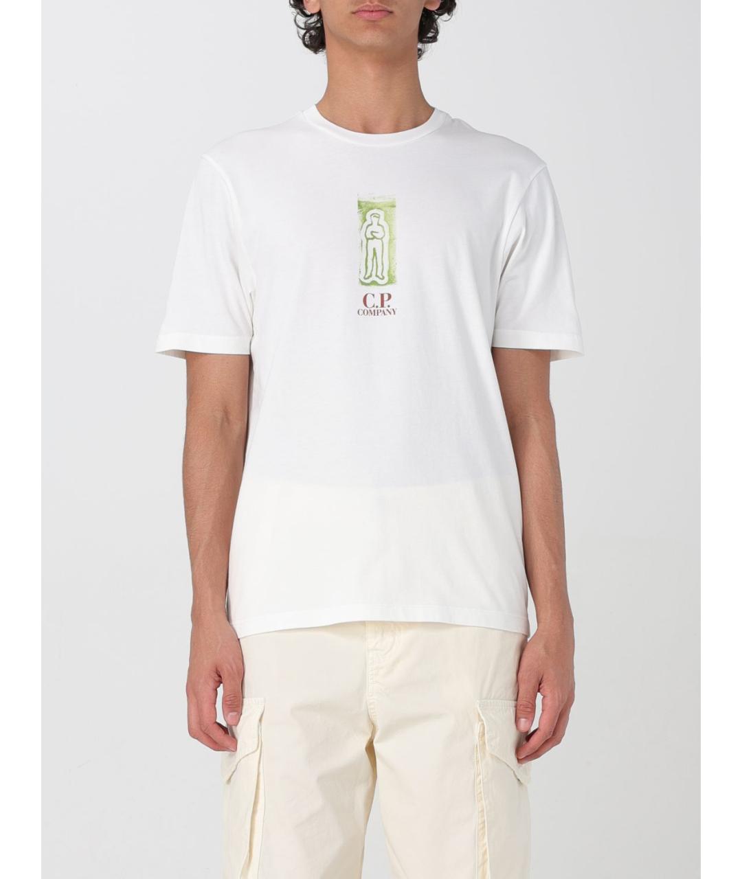 CP COMPANY Белая футболка, фото 2