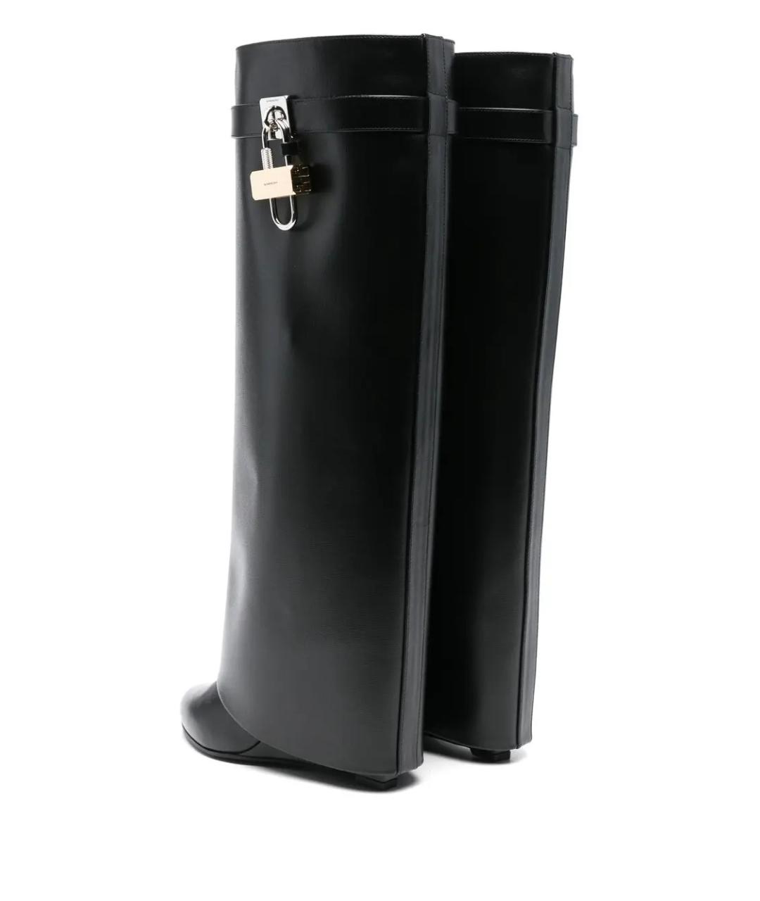 GIVENCHY Черные кожаные сапоги, фото 3