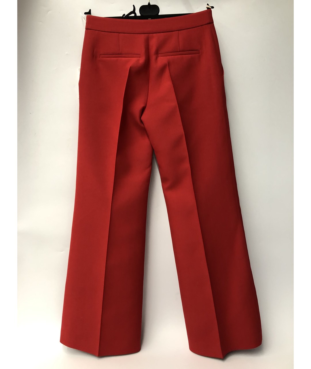 VALENTINO Красные шерстяные брюки широкие, фото 2