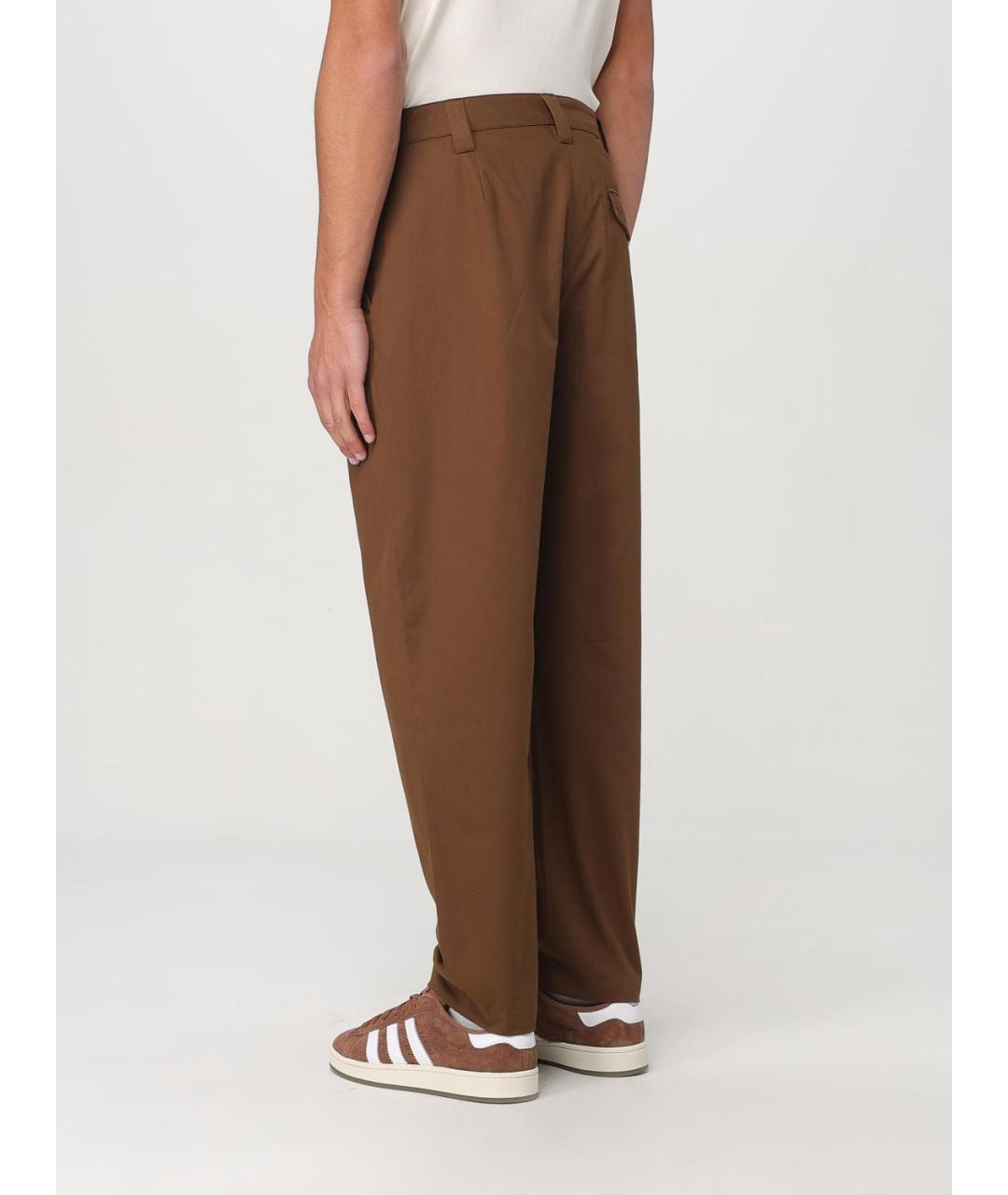 A.P.C. Коричневые хлопковые повседневные брюки, фото 4