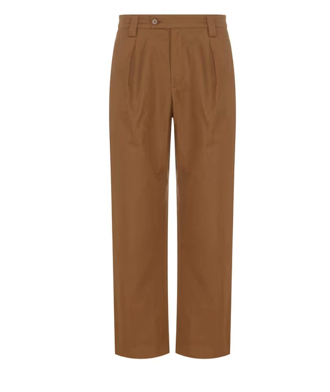 A.P.C. Коричневые хлопковые повседневные брюки, фото 1