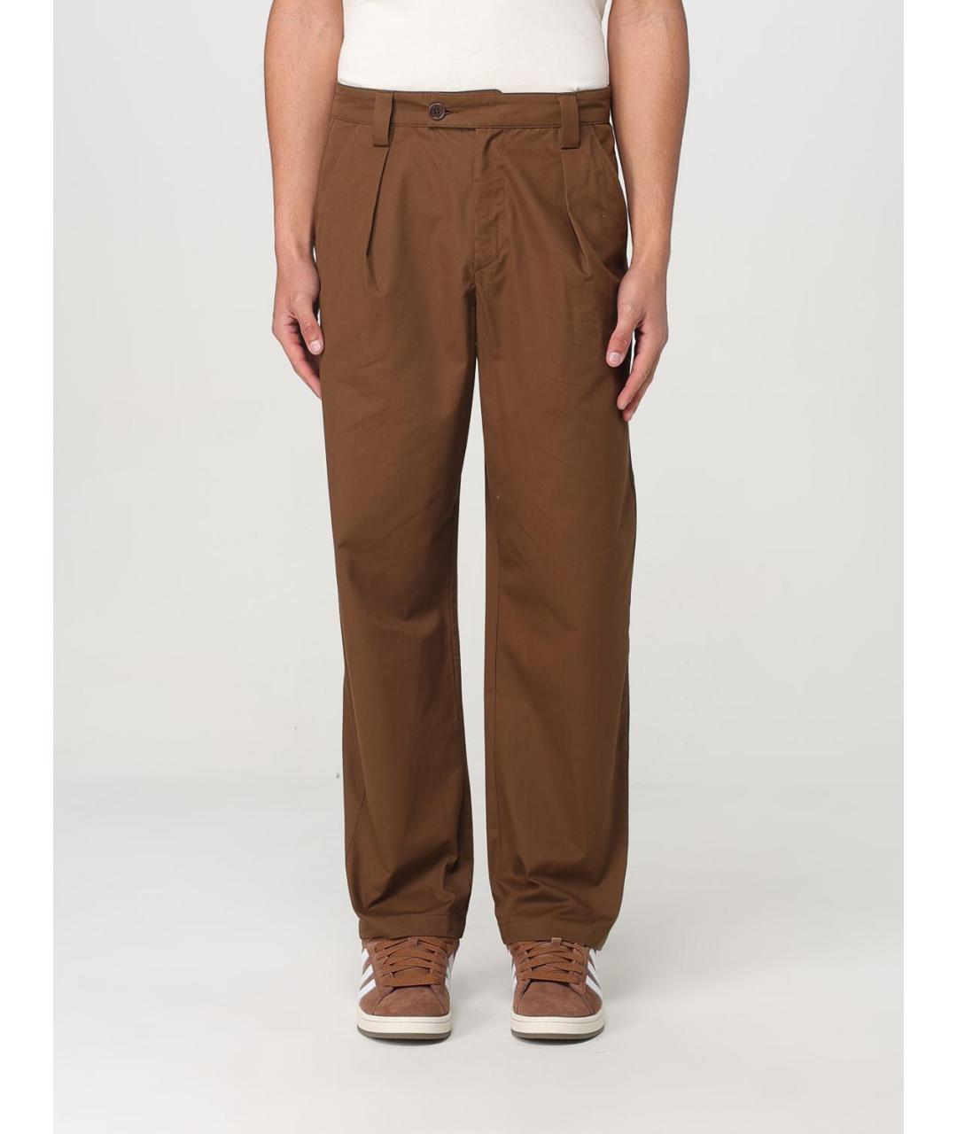 A.P.C. Коричневые хлопковые повседневные брюки, фото 2