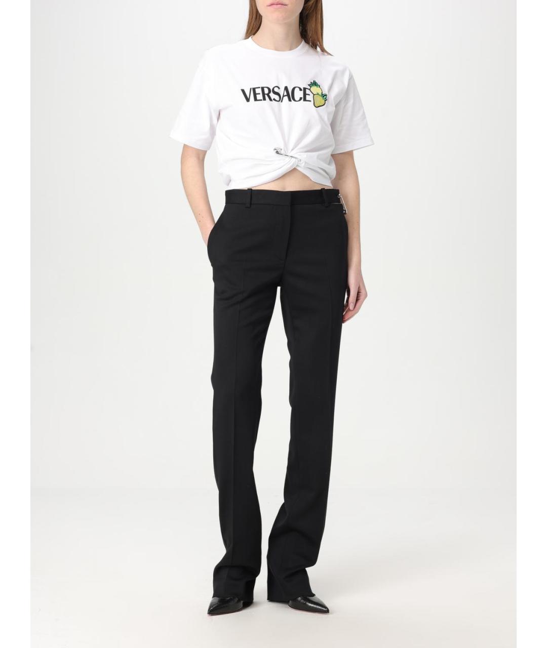 VERSACE Белая хлопковая футболка, фото 3