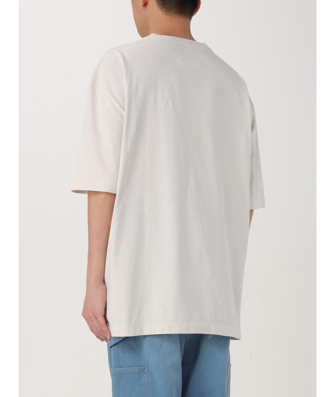 MAISON MARGIELA Белая хлопковая футболка, фото 4