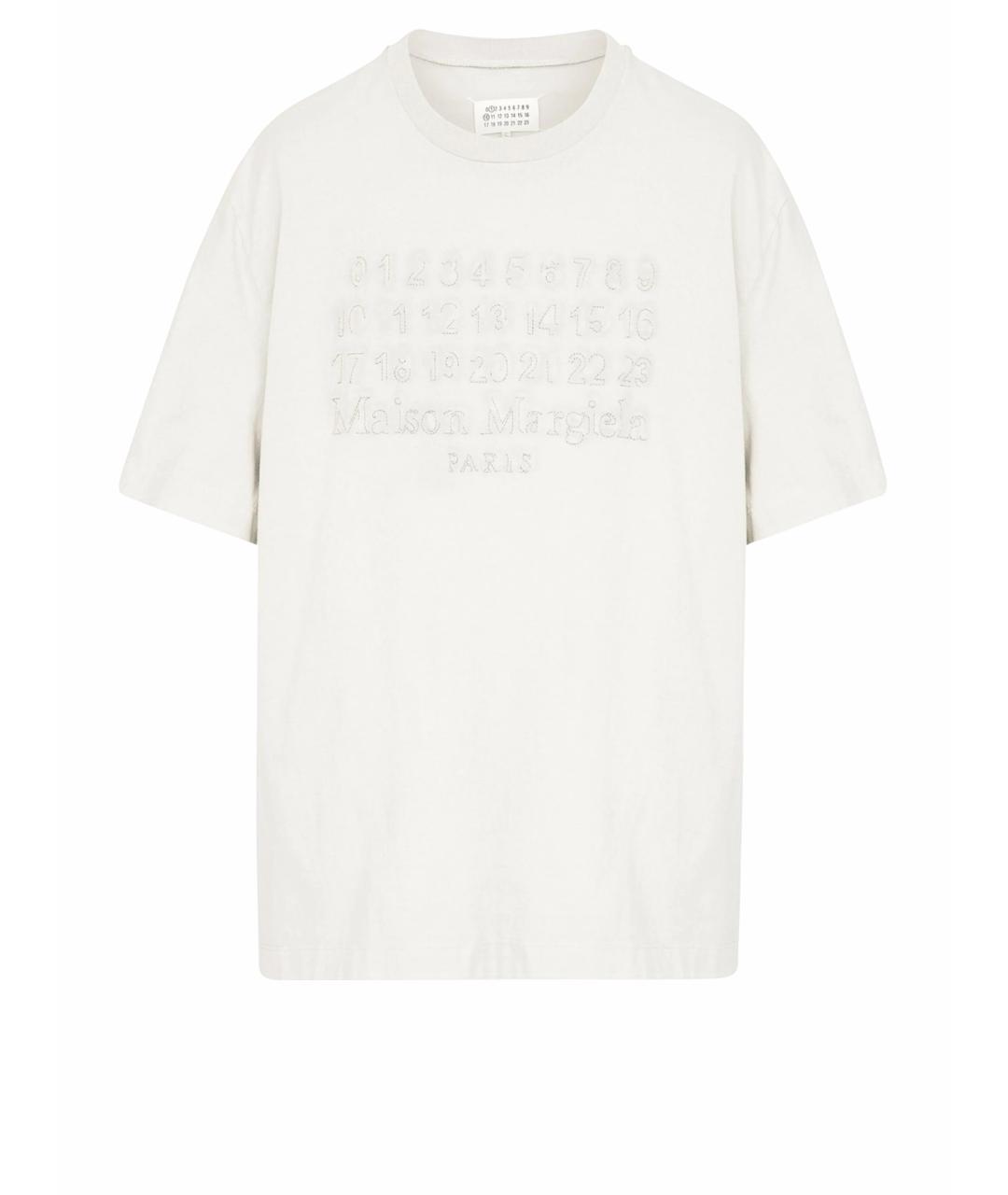 MAISON MARGIELA Белая хлопковая футболка, фото 1