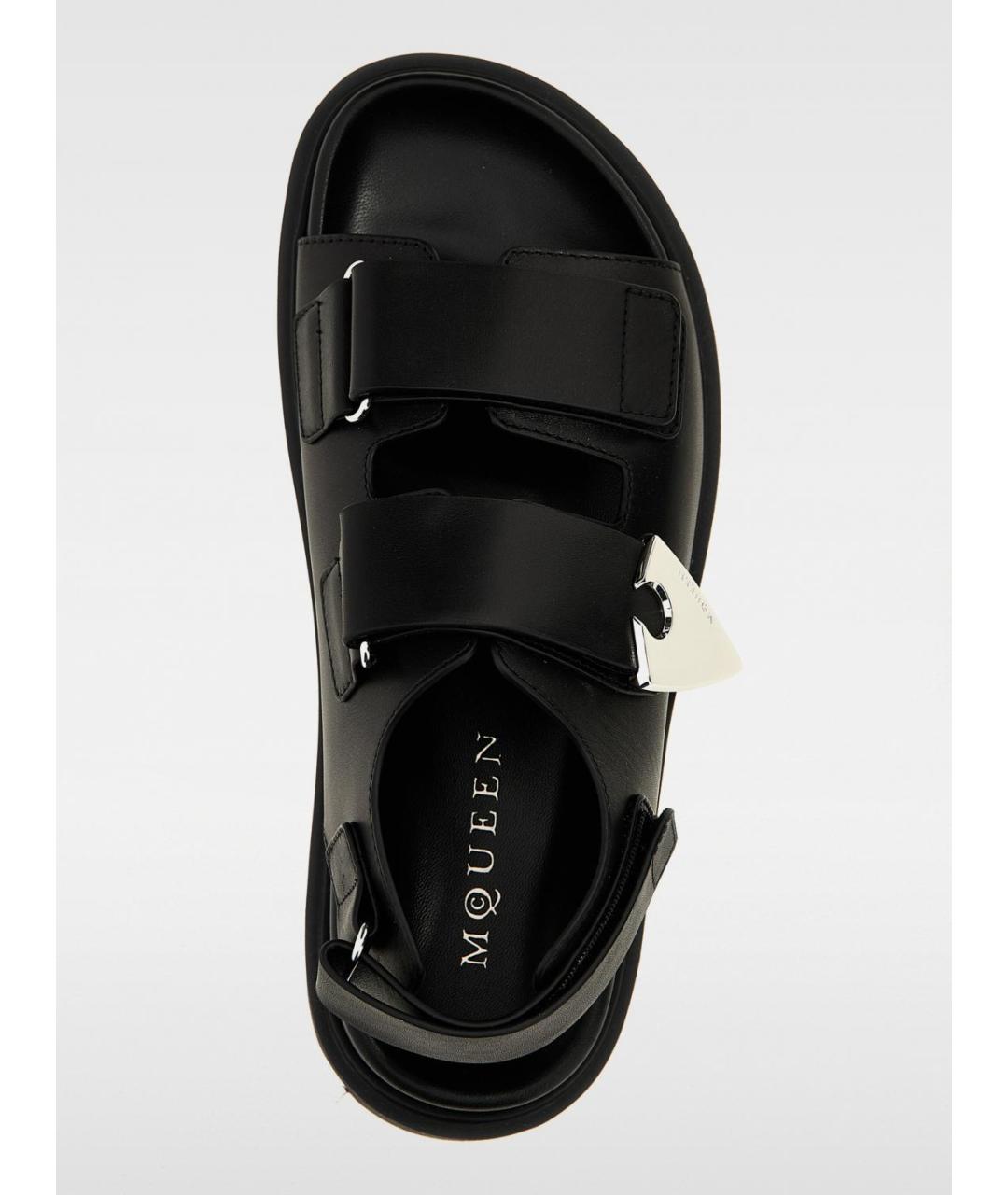 ALEXANDER MCQUEEN Черные босоножки, фото 4