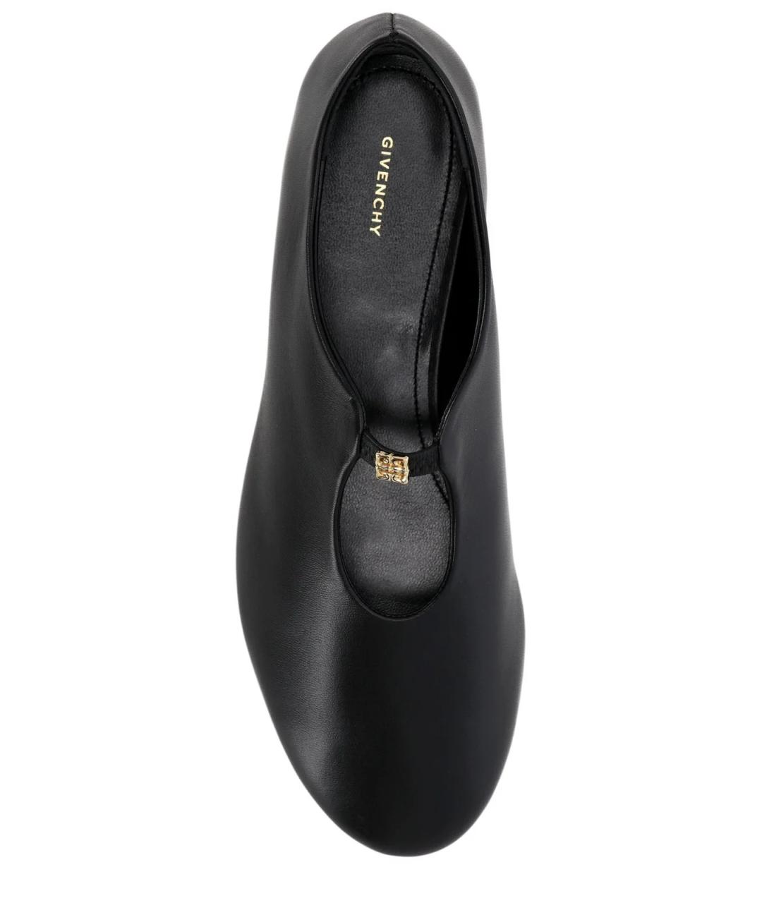 GIVENCHY Черные кожаные балетки, фото 3