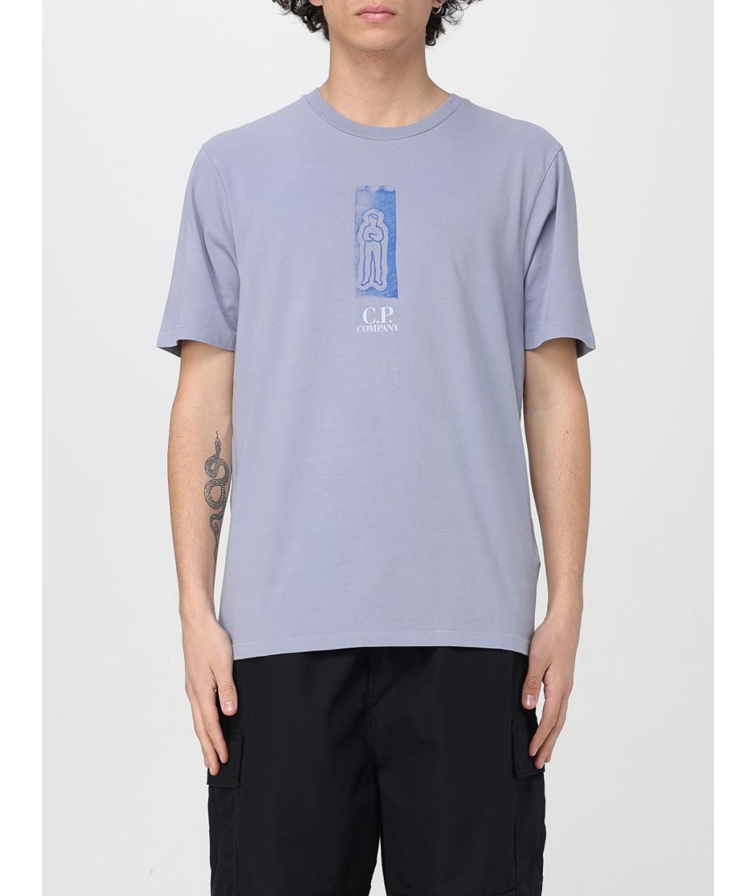 CP COMPANY Голубая футболка, фото 2