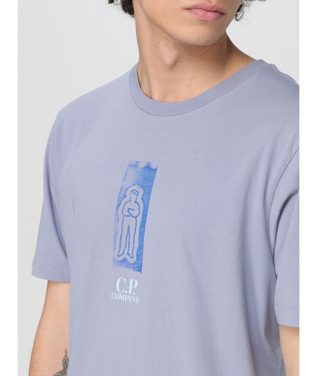 CP COMPANY Голубая футболка, фото 4